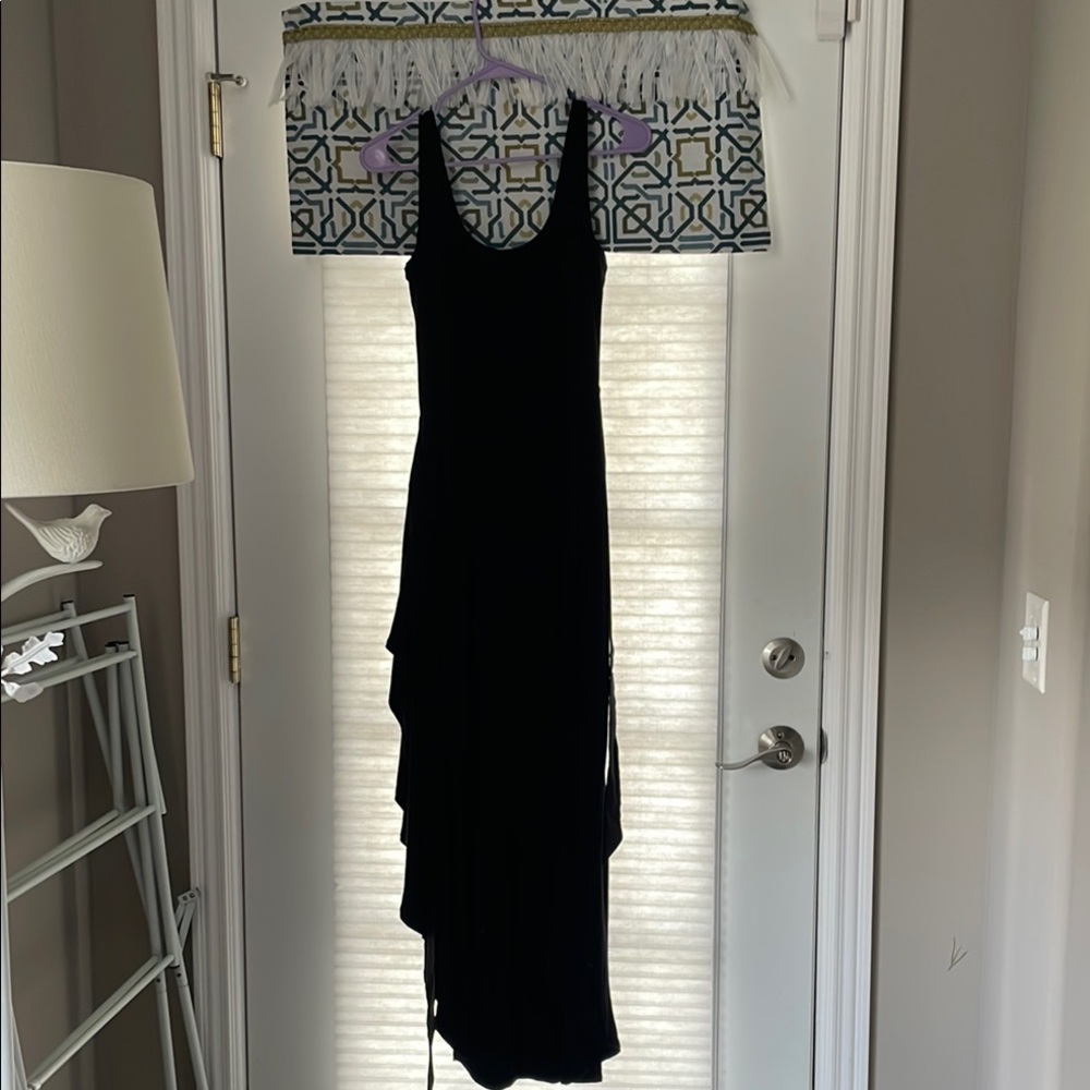 White House Black Market Black Sheath Dress Scoop Neck Sleeveless